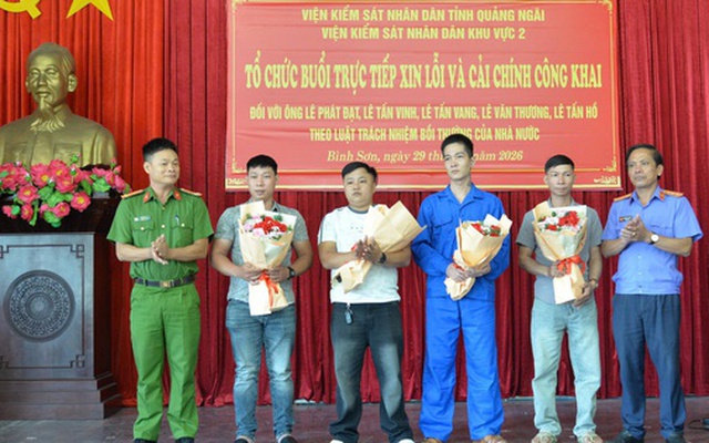 Xin lỗi công khai 4 người bị truy tố oan sau 13 năm