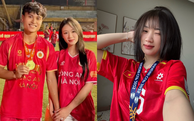 Bạn gái TikToker 3,7 triệu follow của hậu vệ U23 Minh Phúc lộ diện, nhan sắc cam thường thế nào so với ảnh tự đăng?