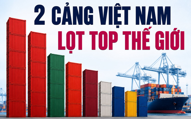 Tự hào: Hai cảng container Việt Nam đứng Top hiệu quả nhất toàn cầu