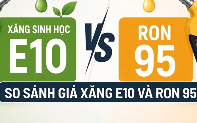 So sánh giá xăng E10 và RON 95