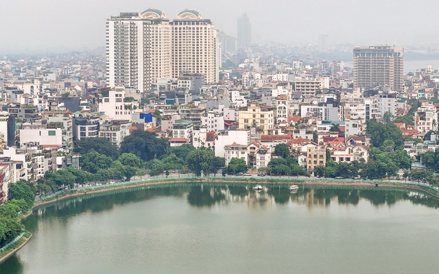Nhìn từ trên cao những đoạn đường ven Hồ Tây sắp được mở rộng