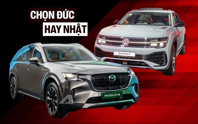 Gần 2 tỷ đồng chọn Mazda CX-90 hay Volkswagen Teramont X, bảng so sánh này cho thấy mẫu xe Nhật đang áp đảo về hàm lượng công nghệ