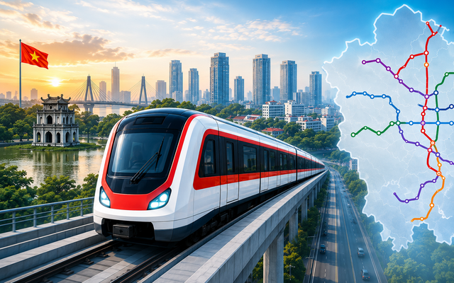 Chi tiết 5 tuyến metro hơn 1,3 triệu tỷ đồng vừa khởi công ở Hà Nội