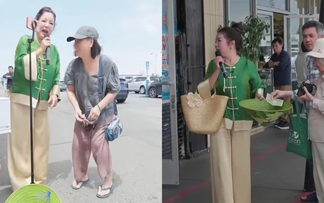 Nữ danh hài ra giữa đường phố Mỹ hát: "Tôi đi hát kiếm cơm"