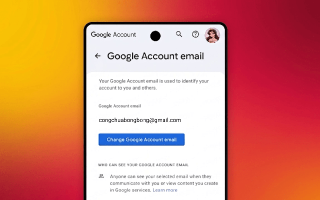 Tin cực vui: Google đã chính thức cho phép đổi tên địa chỉ Gmail cho tất cả người Việt Nam - Vào làm ngay
