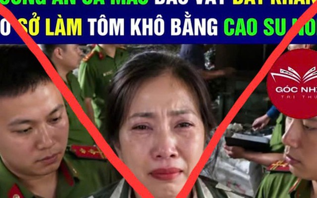 Xác định đối tượng tung tin "làm tôm khô bằng cao su non" ở Cà Mau