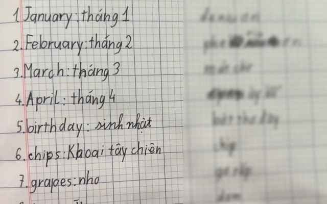 Lan truyền trang vở học thêm tiếng Anh gây tranh cãi: Thời đại nào rồi mà vẫn dạy theo cách này?