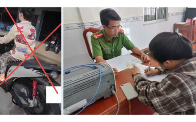 Tự đăng clip vi phạm giao thông lên Facebook, người phụ nữ bị công an mời làm việc