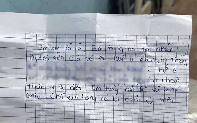 Mời trà sữa học sinh nhưng bị từ chối, khi đọc lời giải thích, cô giáo rưng rưng xúc động: 1 đứa trẻ hiểu chuyện là thế này sao?