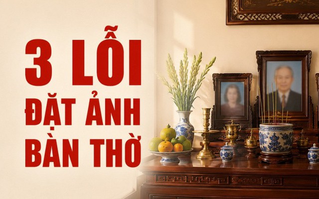 3 lỗi đặt ảnh bàn thờ