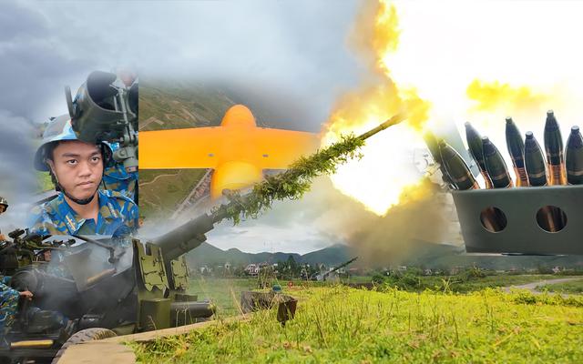 Choáng ngợp màn diễn tập bắn đạn thật, lưới lửa phòng không hạ gục UAV