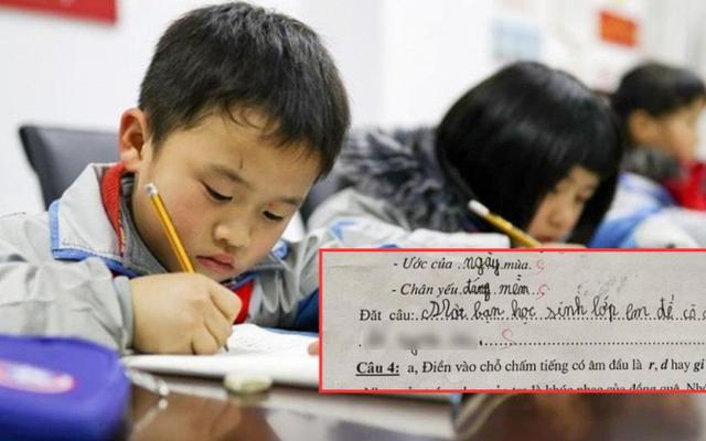 Bài làm đặt câu của học sinh tiểu học vượt mọi trí tưởng tượng: Đọc xong phải gọi bác sĩ gấp vì quá... "kinh dị"