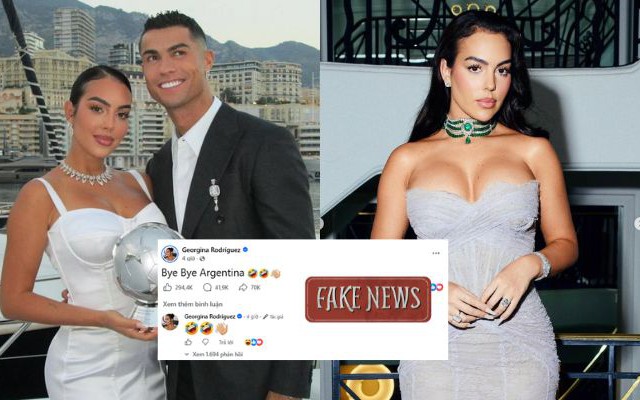 Vợ sắp cưới của Ronaldo chính thức lên tiếng sau khi bị mạo danh trên Facebook, làm rõ vụ status "Bye Bye Argentina" gây bão
