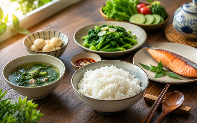Bữa sáng ăn cơm có tốt cho dạ dày?