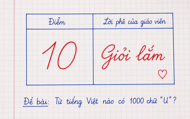 Từ tiếng Việt nào có 1000 chữ U? - 99% nghe xong là vò đầu bứt tai
