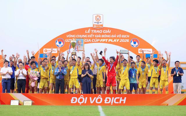SLNA vô địch U21 Quốc gia 2026 sau chiến thắng nghẹt thở trước Thể Công Viettel