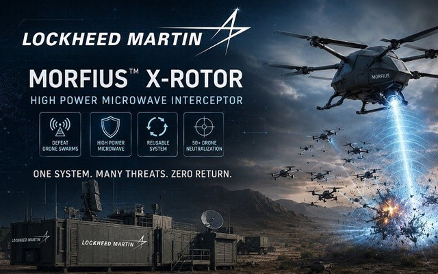 ‘Lò vi sóng bay’ Morfius: Một đòn diệt 50 UAV bầy đàn