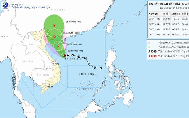 Tin mới nhất về cơn bão số 1: Những tỉnh, thành nào sẽ có mưa to đến rất to?