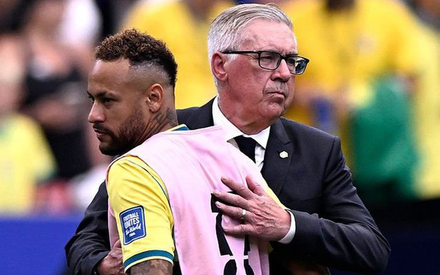 "Canh bạc" Neymar của HLV Ancelotti và trận thua phơi bày thực tế phũ phàng nơi tuyển Brazil