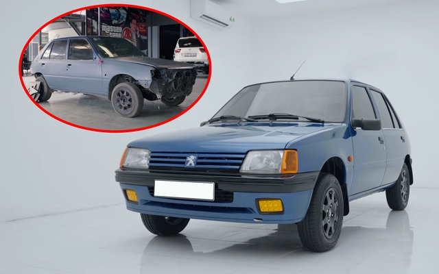 Thợ Việt hồi sinh Peugeot 205 hàng hiếm từ sắt rỉ thành long lanh: Mất một năm thực hiện, thay một loạt chi tiết từ ngoài vào trong