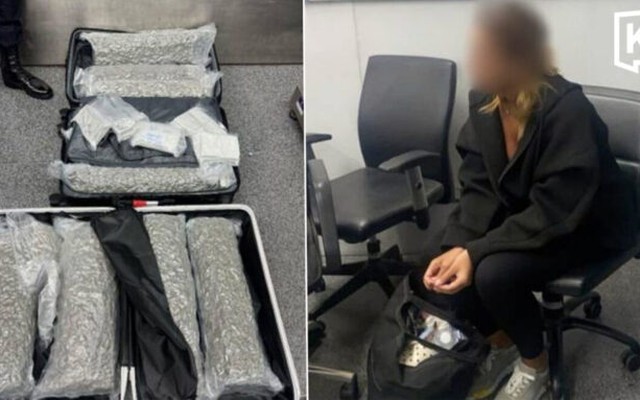 Nữ du khách 21 tuổi bị bắt tại sân bay quốc tế Phuket vì giấu 31,7 kg cần sa trong 2 vali hành lý