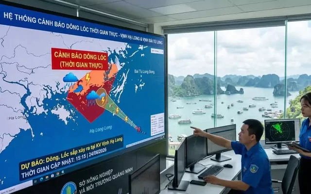 AI quan trọng thế nào trong hệ thống cảnh báo dông sét trên vịnh Hạ Long?