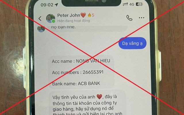 Người phụ nữ SN 1985 tới NH Agribank chuyển 5.000.000 đồng cho STK ACB Bank của NONG VAN HEU, nhân viên lập tức báo công an để dừng giao dịch