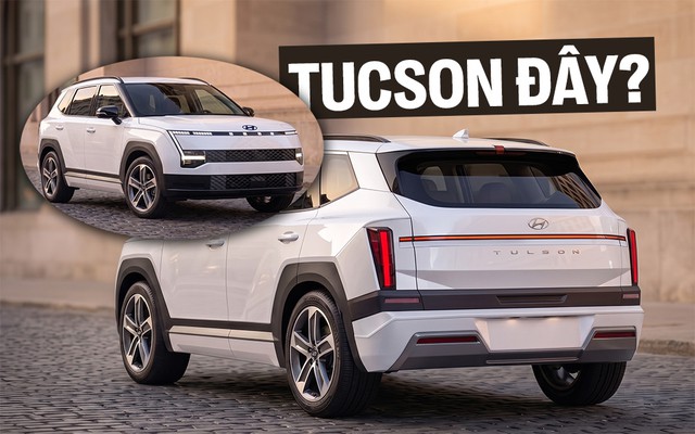 Hyundai Tucson 2027 trông sẽ như thế này khi nhìn từ phía sau: Đèn hậu mảnh, tách 3 khối, khác hoàn toàn đời hiện tại