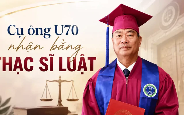 U70 nhận bằng Thạc sĩ Luật