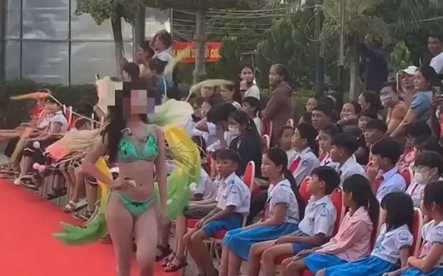 Vụ diễn áo tắm trước mặt học sinh: Phạt và đình chỉ Hoa hậu Du lịch Bản sắc