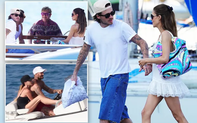 Địa Trung Hải “chia đôi” nhà Beckham: Cậu cả tình tứ cùng vợ xuất thân nhà tỷ phú, Beck-Vic và các con quây quần trên du thuyền khác