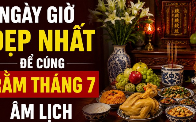 Ngày giờ đẹp nhất để cúng Rằm tháng 7 năm 2026