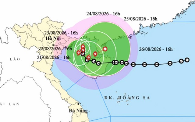Áp thấp nhiệt đới mạnh lên thành bão số 4, miền Bắc mưa lớn ngày cuối tuần