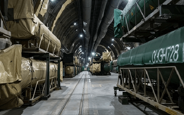 Iran công bố thước phim đầu tiên về nhà máy sản xuất tên lửa ngầm