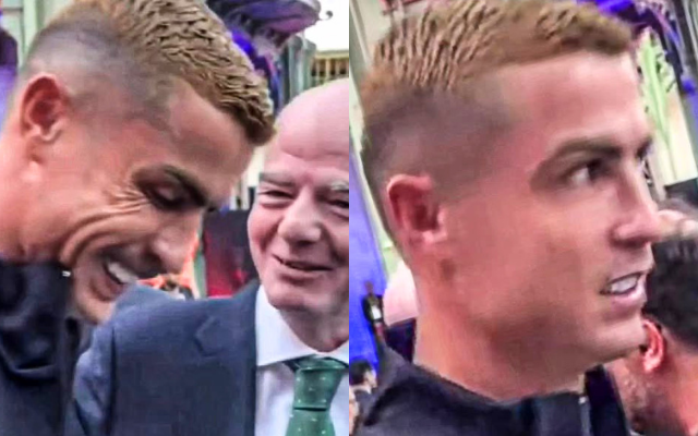 Ronaldo bất ngờ chạm mặt Chủ tịch FIFA, biểu cảm nghiêm nghị gây chú ý