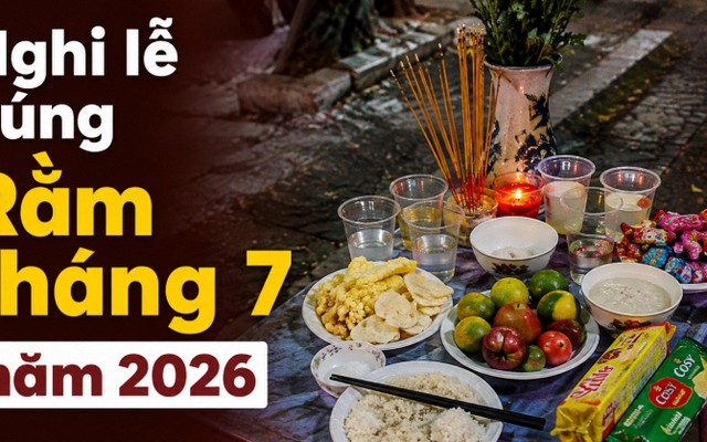 Nghi lễ cúng Rằm tháng 7 năm 2026