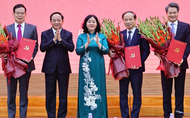 Các ông Phạm Tất Thắng, Nguyễn Quang Đức, Triệu Tài Vinh giữ chức vụ mới