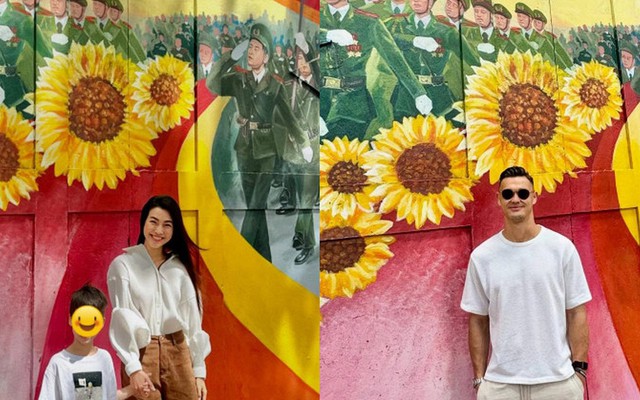 "Tóm dính" cảnh Hoàng Oanh ra mắt Lê Giang Patrik với con trai từ lễ 2/9/2025