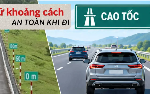 Lái xe trên cao tốc: Căn khoảng cách thế nào để không bị phạt?