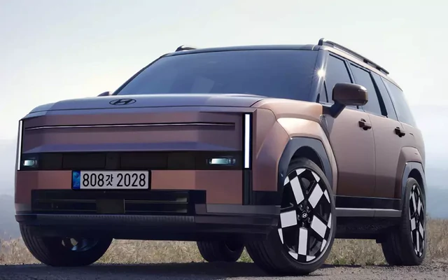 Hyundai Santa Fe chốt lịch ra bản mới: SUV dùng xăng sạc điện