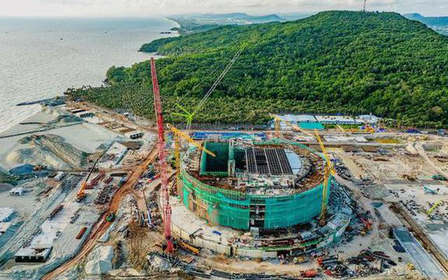 Công trình đang thành hình ở đảo ngọc của Việt Nam:  Kỳ vọng lọt top châu Á, sức chứa hơn "nhà hát Oscar"