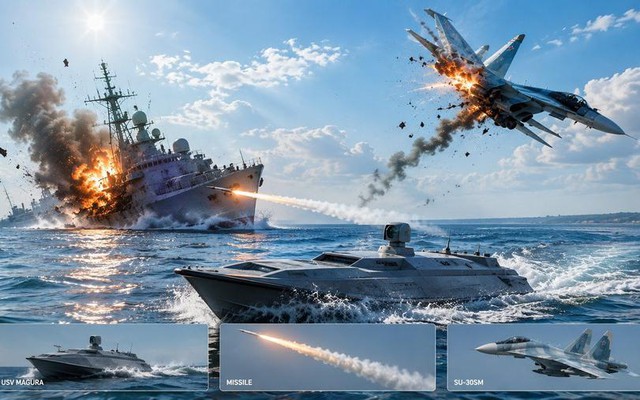 ‘Quái vật Magura’ diệt 11 tàu Nga, bắn hạ 2 chiến đấu cơ Su-30SM