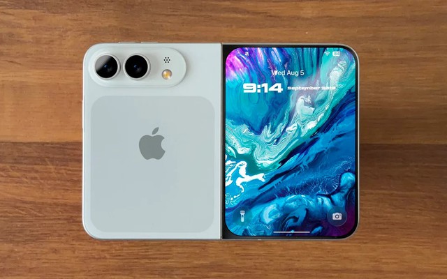 iPhone gập đầu tiên lộ diện với 2 màu sắc