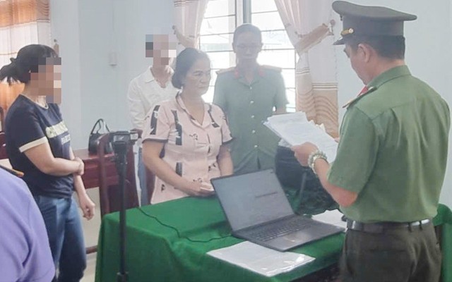 Thi hành lệnh bắt tạm giam Nguyễn Thị Tuyền SN 1973