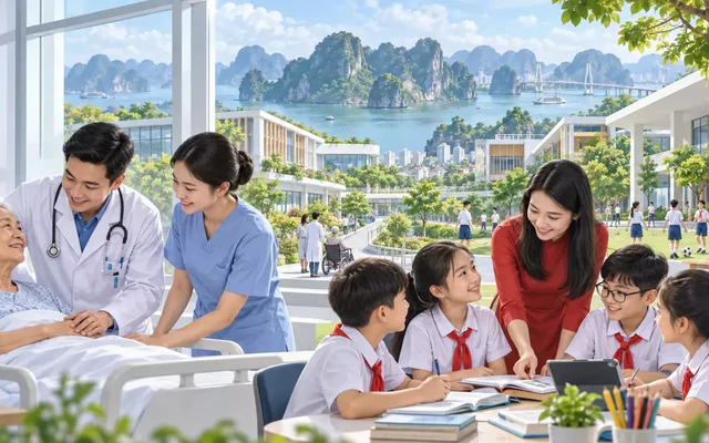 Quảng Ninh dự kiến thí điểm mô hình ‘trường học xã hội chủ nghĩa’, ‘bệnh viện xã hội chủ nghĩa’