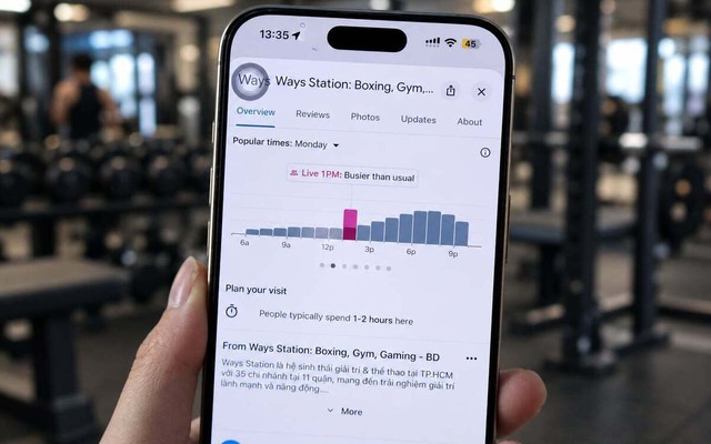 Cách Google Maps biết điểm bạn muốn đến đang vắng hay đông khách