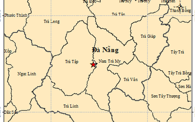 Sáng nay, Đà Nẵng xảy ra 3 trận động đất