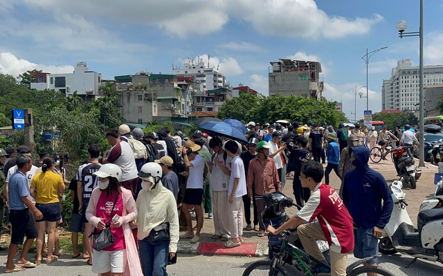 Hiện trường tìm thấy thi thể nam sinh mất tích ở Hà Nội