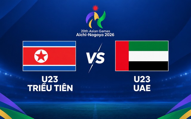 U23 Triều Tiên hòa U23 UAE 0-0, giành điểm đầu tiên ở ASIAD 2026