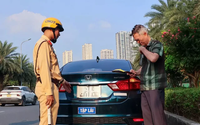 Hà Nội xử lý nghiêm xe tập lái vi phạm giao thông